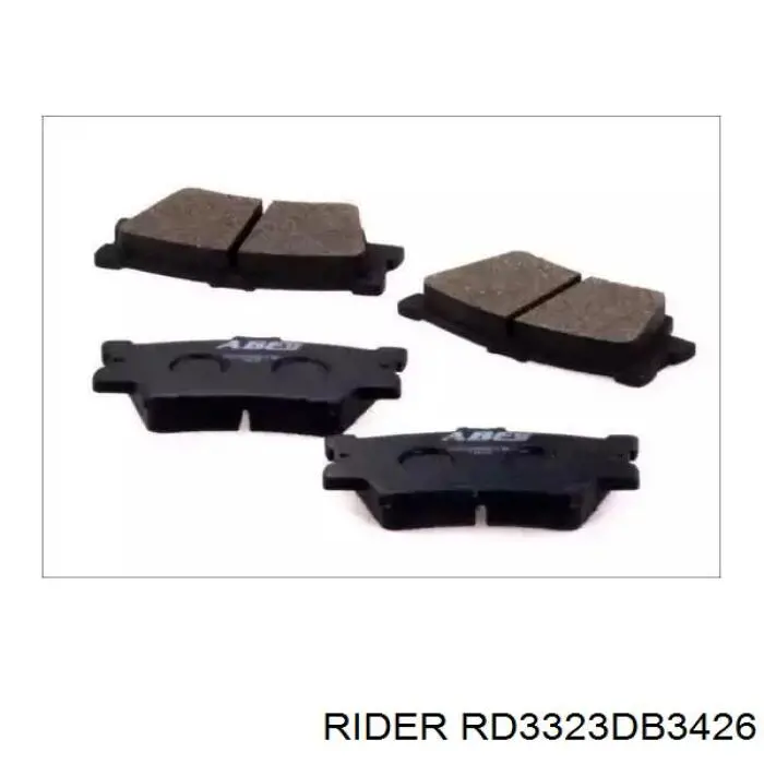 RD3323DB3426 Rider pastillas de freno traseras