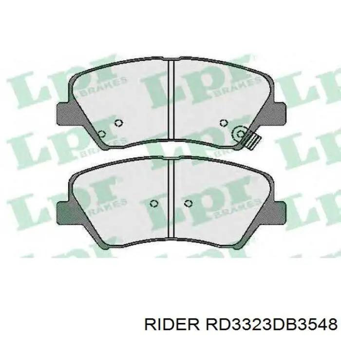 RD.3323.DB3548 Rider pastillas de freno delanteras