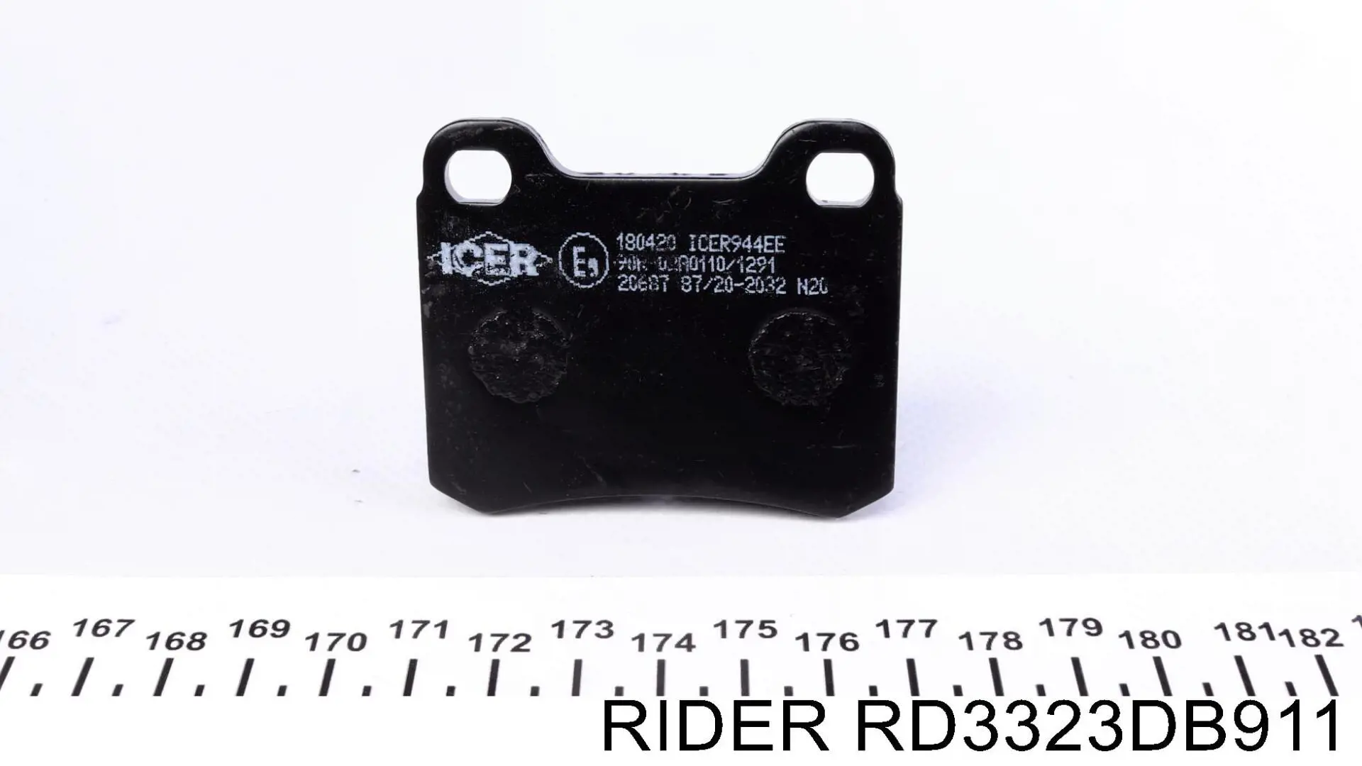 RD3323DB911 Rider pastillas de freno traseras