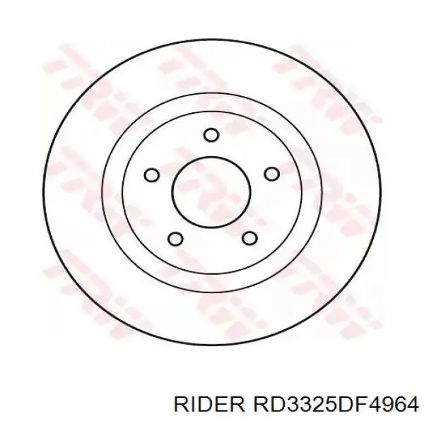 RD.3325.DF4964 Rider freno de disco delantero