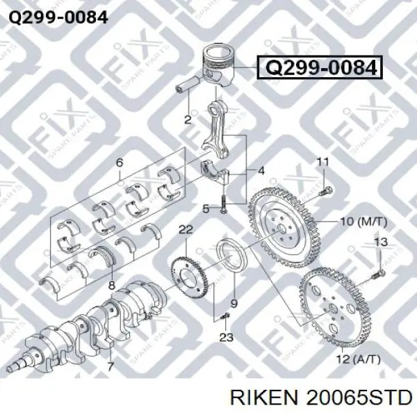  Juego de aros de pistón, motor, STD para Citroen C4 