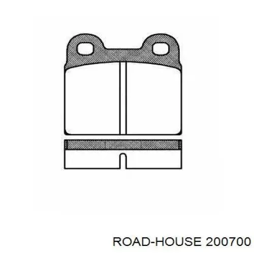 2007.00 Road House pastillas de freno traseras