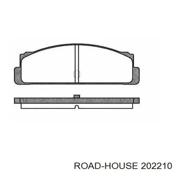 202210 Road House pastillas de freno traseras