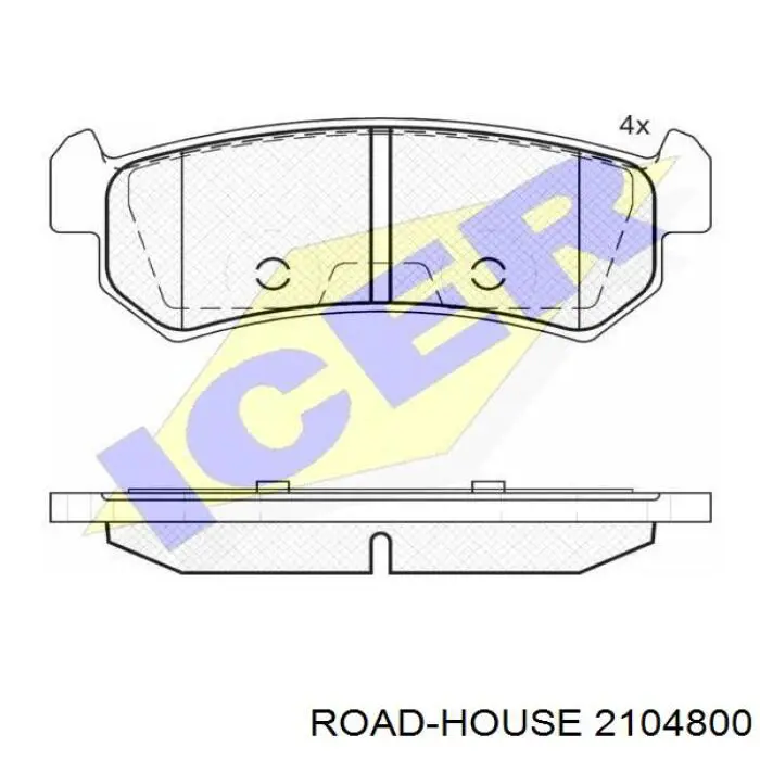 21048.00 Road House pastillas de freno traseras