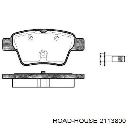 21138.00 Road House pastillas de freno traseras