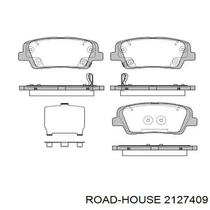 21274.09 Road House pastillas de freno traseras