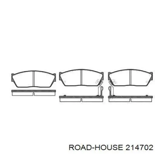 2147.02 Road House pastillas de freno delanteras