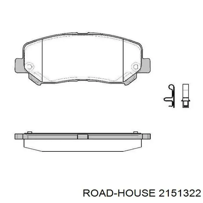 21513.22 Road House pastillas de freno delanteras