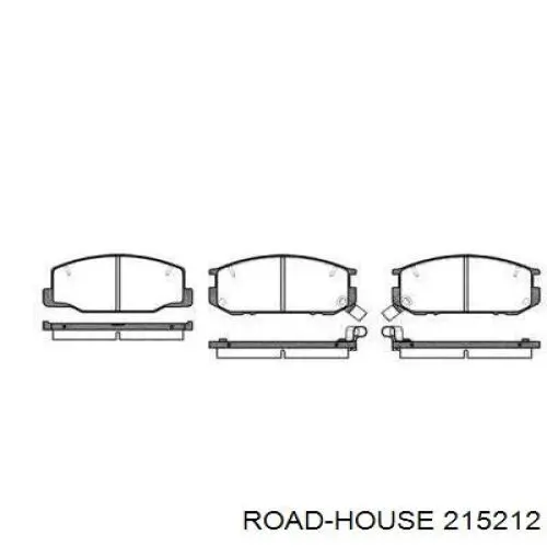 215212 Road House pastillas de freno delanteras