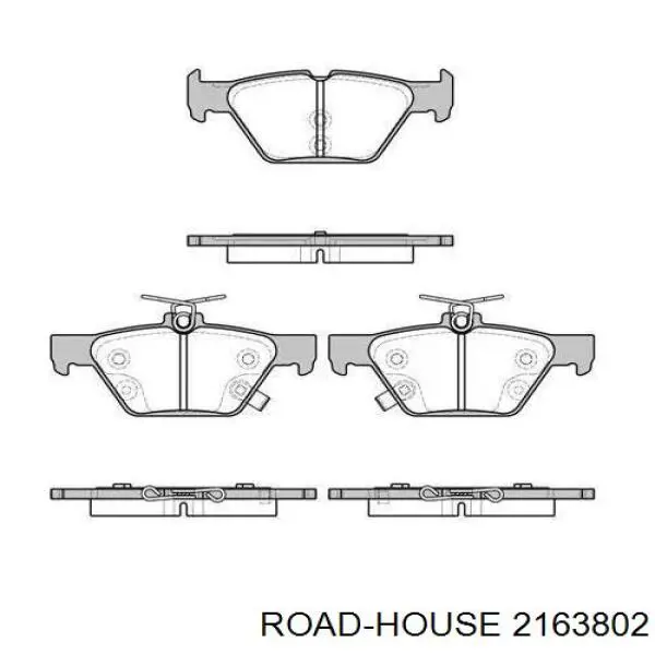 21638.02 Road House pastillas de freno traseras