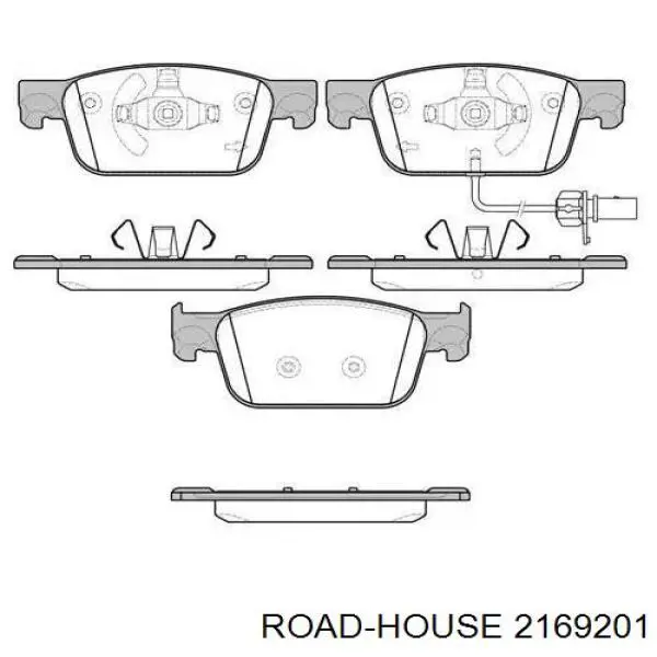 21692.01 Road House pastillas de freno delanteras