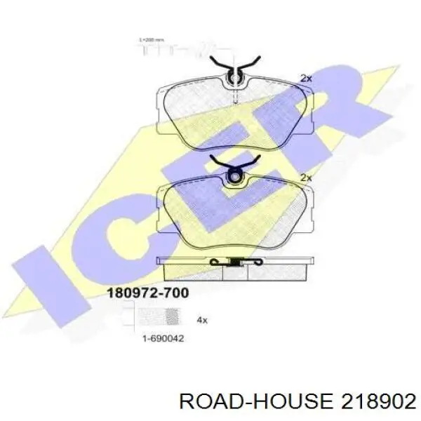 2189.02 Road House pastillas de freno delanteras