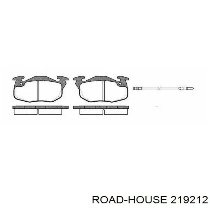 2192.12 Road House pastillas de freno delanteras