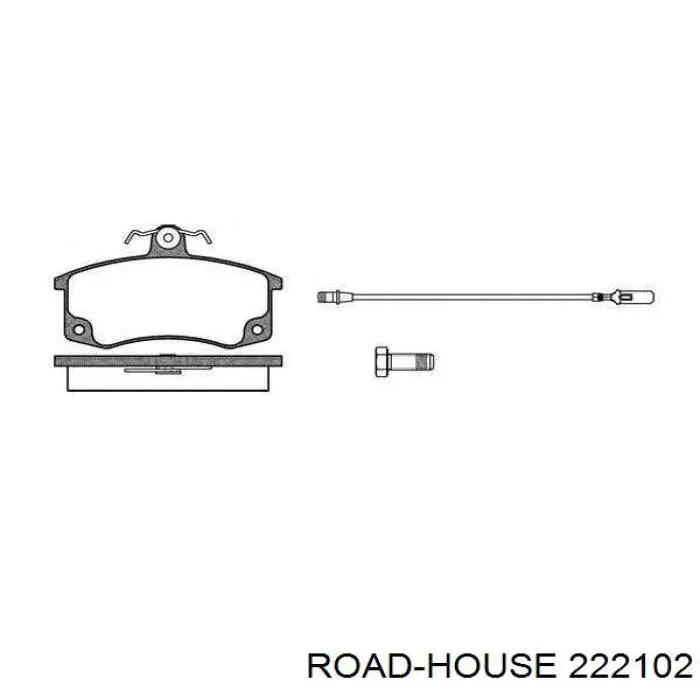 2221.02 Road House pastillas de freno delanteras