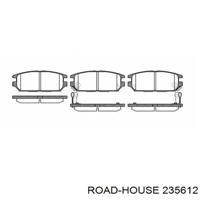 2356.12 Road House pastillas de freno traseras