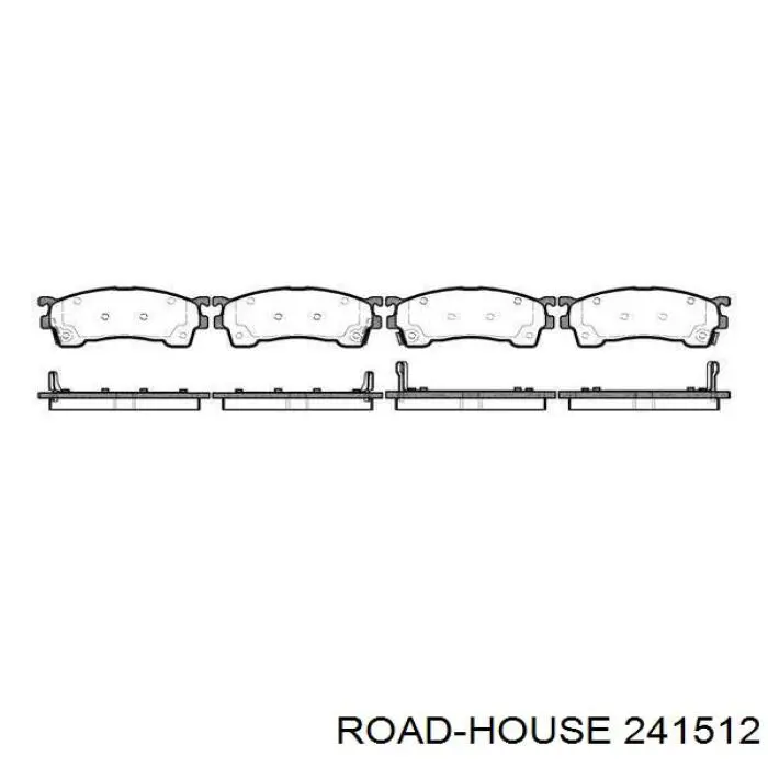 2415.12 Road House pastillas de freno delanteras