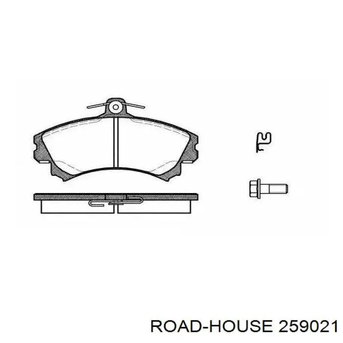 2590.21 Road House pastillas de freno delanteras