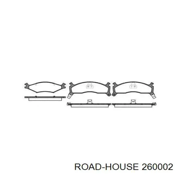 2600.02 Road House pastillas de freno delanteras