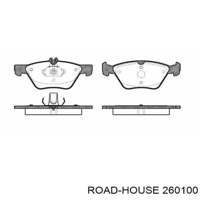 2601.00 Road House pastillas de freno delanteras