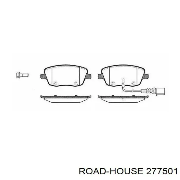 2775.01 Road House pastillas de freno delanteras