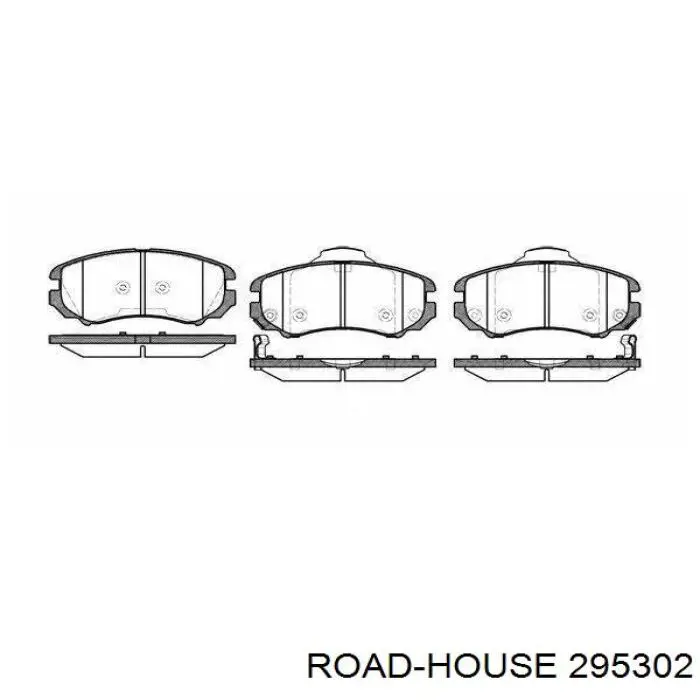 2953.02 Road House pastillas de freno delanteras