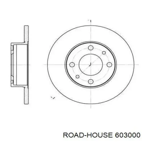 6030.00 Road House freno de disco delantero