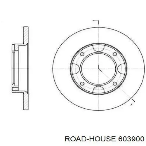 603900 Road House freno de disco delantero