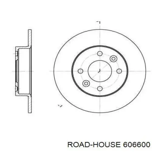 6066.00 Road House freno de disco delantero