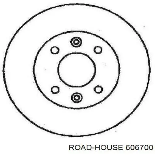 6067.00 Road House freno de disco delantero