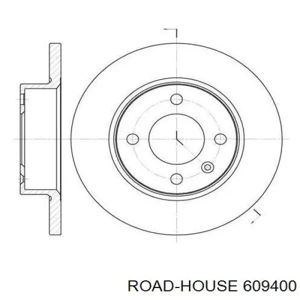 6094.00 Road House freno de disco delantero