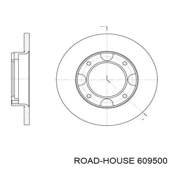 6095.00 Road House freno de disco delantero