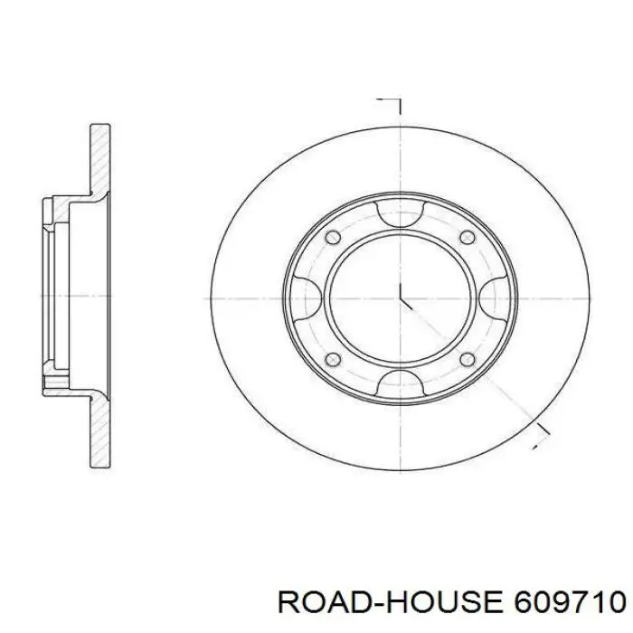 6097.10 Road House freno de disco delantero