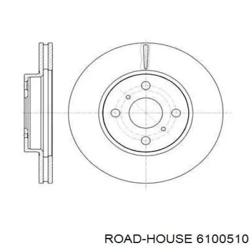 61005.10 Road House freno de disco delantero