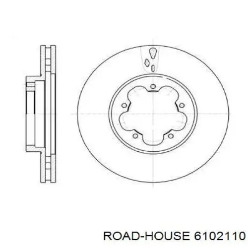 61021.10 Road House freno de disco delantero