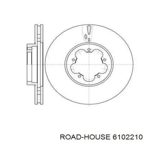 61022.10 Road House freno de disco delantero