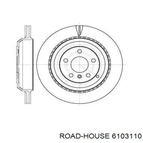 61031.10 Road House disco de freno trasero