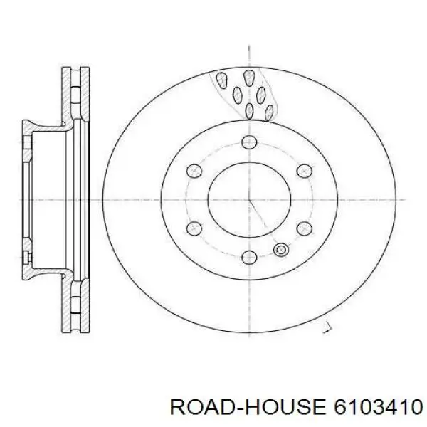 61034.10 Road House freno de disco delantero