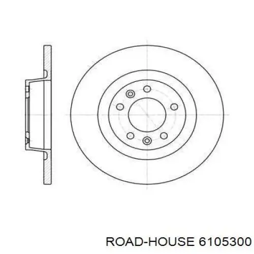 61053.00 Road House disco de freno trasero