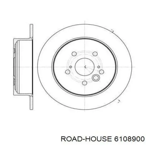 61089.00 Road House disco de freno trasero