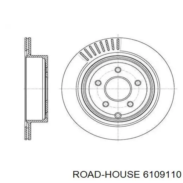 61091.10 Road House disco de freno trasero