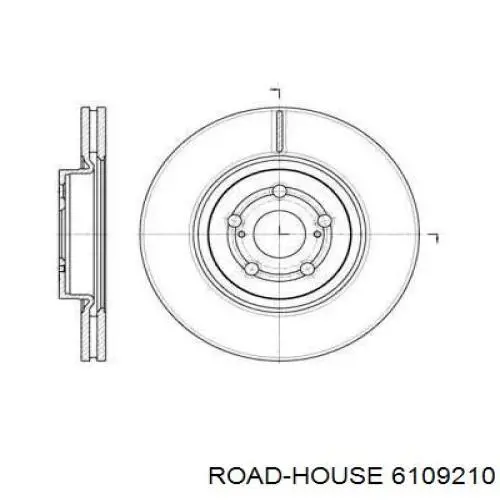 61092.10 Road House freno de disco delantero