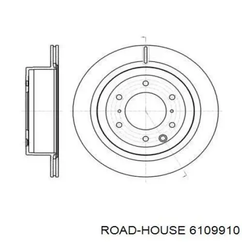 61099.10 Road House disco de freno trasero