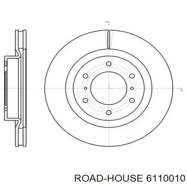 61100.10 Road House freno de disco delantero