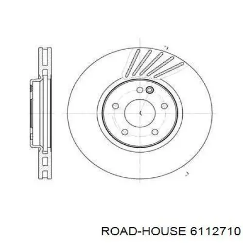 61127.10 Road House freno de disco delantero