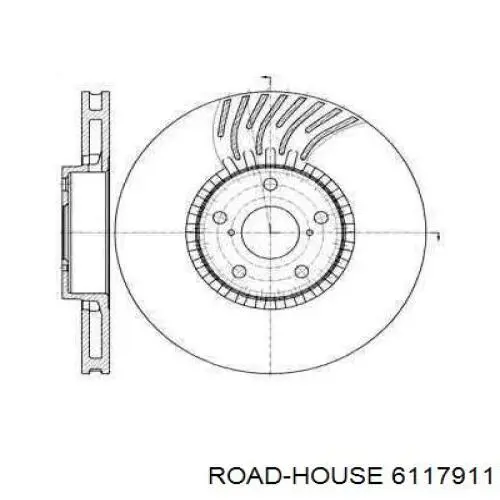 61179.11 Road House freno de disco delantero