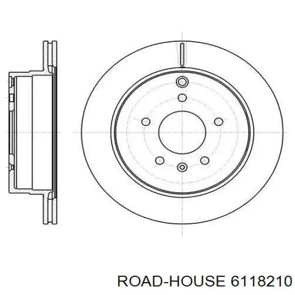 61182.10 Road House disco de freno trasero