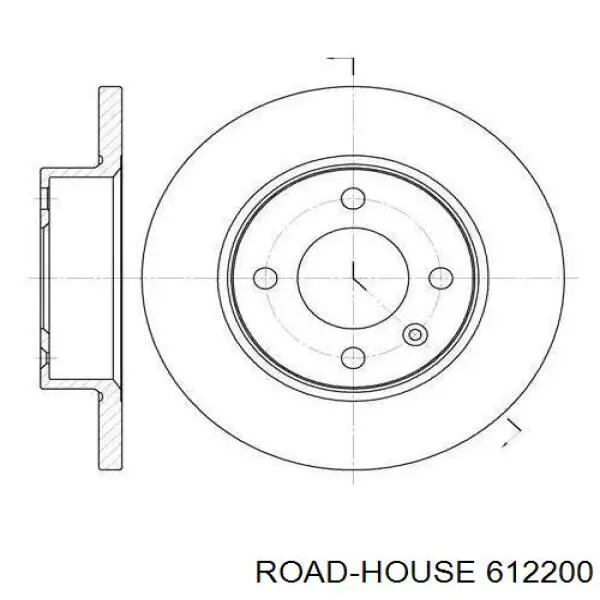 6122.00 Road House disco de freno trasero