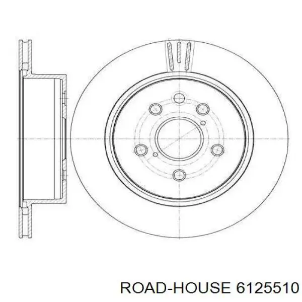 61255.10 Road House disco de freno trasero