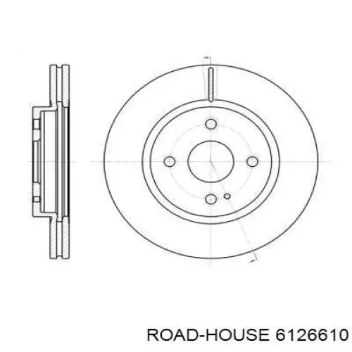 61266.10 Road House freno de disco delantero