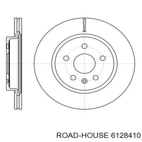 61284.10 Road House disco de freno trasero